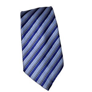 Donald Trump Mens Neck Tie Silk 60" Necktie Striped Signature Collection Office